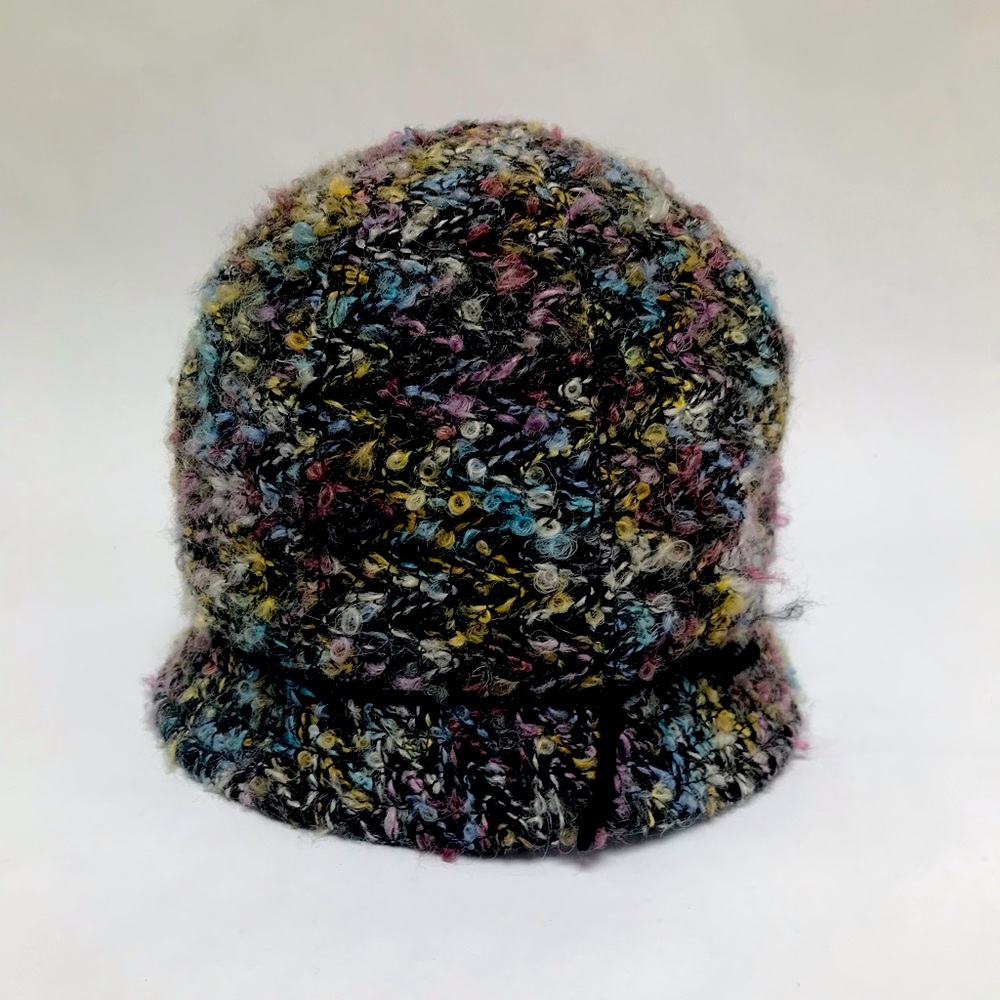 Tweed cloche style hat